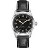 Hamilton Watches Orologio Hamilton Khaki Field Auto H70405730 Uomo 38 mm Pelle Nero Numeri