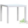 TAVOLO QUADRATO 95x95xH74 CM RATTAN KETER BIANCO RESINA EFFETTO LEGNO RATTAN