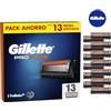 Gillette ProGlide 13 ricariche per rasoio da uomo + adesivo Gillette