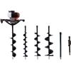 United Trade Trivella mototrivella a scoppio 52cc con 3 punte 10cm 15cm 20cm e 2 prolunghe