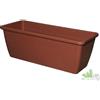 Senza marca,generico 10 PEZZI CASSETTA VASO RETTANGOLARE MIRAMARE PLASTICA COL.TERRACOTTA CM.60X20X16