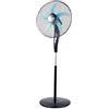 ARDES | AR5EA50PB Ventilatore a Piantana Silenzioso 5 PALE EASY - ad Ampia Base Oscillante, Inclinazione Regolabile e Comando Manuale - a Stelo 3 Velocità