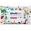 Kindii Fun Carta Igienica Risciacquabile Bambini - (60 Pz) Carta Umida - Combinazione con Salvietta Umidificata, Rinfresca Zona Intima, Camomilla, Aloe Vera - 60 Pz