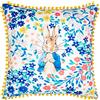 Peter Rabbit TM Fodera per cuscino con pompon in cotone floreale Florelli
