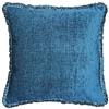 Paoletti Riva Paoletti Astbury Cuscino Pieno Di Blu - Metallic Ciniglia Tessuto Style - Frange Edge - Nascosto Zip Di Chiusura - 100% Poliestere - 50 X 50Cm (20 X 20 Pollici) - Progettato Nel Regno Unito, Po