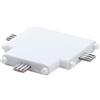 Paulmann 99965 Lampada per mobili Clever Connect connettore a T Border 12V lampada per armadi bianco opaco luce per armadi plastica lampada da cucina