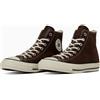 CONVERSE ALL STAR INVECCHIATA PELLE CERATA HI 31315750 marrone antico taglia ...