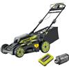 Ryobi TAGLIAERBA A BATTERIA TRAZIONATO RYOBI "RY36LMX51A-160" TAGLIO 51 CM 36V, BAT...