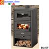 Blist Stufa a Legna Con Forno BLIST BR 12 Kw Caminetto Riscaldamento Casa 2 Livelli