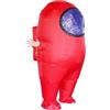 MXoSUM Impostor, Costume gonfiabile per adulti, divertente tuta spaziale per Halloween, costume astronauta per adulti fan del gioco