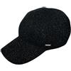Armani Exchange cappello da donna con visiera nero brillantinato