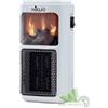 TERMOVENTILATORE COMPATTO NIKLAS PTC PLUG IN EFFETTO FUOCO 10X11X19CM 400W