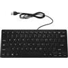 Tastiera Mini USB Cablata Tastiera Mute A 78 Tasti Multimediale Per Laptop