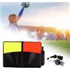 Set di Carte per Arbitri di Calcio Cartellino Rosso E Cartellino Giallo