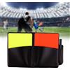 Set di Carte per Arbitri di Calcio Cartellino Rosso E Cartellino Giallo