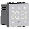 Elektronova Cronotermostato connesso WIFI TUYA da incasso modulo programmabile 2P 240V display touch retroilluminato colore bianco compatibile su supporti Vimar plana