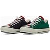 CONVERSE SUEDE ALL STAR J OX 31315380 verde/rosso/viola taglia uomo