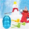 4 pezzi Snowball Maker Clip Inverno 3D Pinguino Pupazzo di neve Forma di cartone