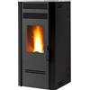 Caris STUFA A PELLET VENTILATA E CANALIZZATA CARIS "BLUMA" NERO 7,1 KW