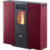 Canadian Stove STUFA A PELLET SLIM CANALIZZATA CANADIAN STOVE "SLIM 8C" BORDEAUX 7,48 KW