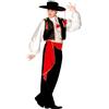 W WIDMANN MILANO Party Fashion - Set costume da Joaquin da uomo | Con camicia, gilet, pantaloni, cintura e cappello, look da torero spagnolo, costume per Carnevale e feste a tema