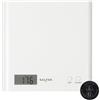 Salter 1066 WHDR15 Arc - bilancia da cucina digitale, massima precisione, pesa cucina, design sottile, display LCD, funzione Azzeramento e Aggiungi e pesa per pesare più ingredienti, bianco