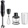 Braun Frullatore immersione 1000W MULTIQUICK 5 MQ 50202 MBK 3in1 Black