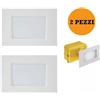 Lampada Di Emergenza A Led Scatola 503 Da Incasso Luce Fredda 6400k 2 PEZZI