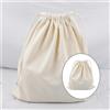 Borsa portaoggetti riutilizzabile in tela da 25x30 cm con coulisse e scarpe