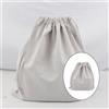 Borsa portaoggetti riutilizzabile in tela da 25x30 cm con coulisse e scarpe