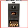 Ideal Star stufa a legna con forno in camino caminetto in acciaio 12 kW per interni