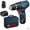 BLACK+DECKER TRAPANO AVVITATORE A PERCUSSIONE 2 BATTERIE 2 Ah GSB12 V-15 BOSCH PROFESSIONAL
