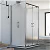 Idralite BOX DOCCIA 90X100X90 3 TRE LATI VETRO STAMPATO C 2 ANTE A BATTENTE CABINA SALOON