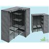 ARMADIO CABINA ANGOLARE GUARDAROBA TESSUTO TNT 131X88X46CM PORTAGRUCCE RIPIANI