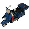Motocicletta DynaSun 2004D-2343 Blu 17cm metallo Modellino moto d'epoca vintage