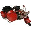 Motocicletta DynaSun Sidecar 1804D-489 Rosso 26,5 cm metallo di moto epoca