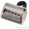 United Trade LUCE 5 LED BIANCA ROSSA PER BICI BICICLETTA FARETTO POSTERIORE LUCI STOP BIKE