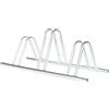 Eurobrico RASTRELLIERA PORTABICI A 3 POSTI IN FERRO ZINCATO CON PASSARUOTA 5 CM 95X38X3...