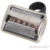 United Trade LUCE 5 LED BIANCA ROSSA PER BICI BICICLETTA FARETTO POSTERIORE LUCI STOP BIKE