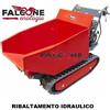AMA DUMPER CINGOLATO RIBALTAMENTO IDRAULICO 500 KG MOTOCARRIOLA PROFESSIONALE