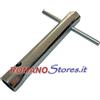 ROMANOStores CHIAVE CANDELA ESAGONO 21/19 mm. LUNGHEZZA 170 mm. CON PERNO SFILABILE