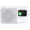 Kenwood Radio Portatile Bluetooth Digitale DAB/DAB+/FM TFT Bianco - CR-M30DAB-W