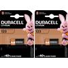Duracell Batteria CR123 Duracell Ultra Lithium CR123 CR123A CR17345- 2pz