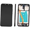 TOUCH SCREEN SCHERMO PER HUAWEI MATE 20 LITE VETRO LCD DISPLAY CON FRAME NERO