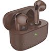 Hoco. AURICOLARI CUFFIE CON MICROFONO BLUETOOTH TWS EQ15 MARRONI HOCO