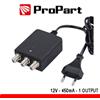 ProPart ALIMENTATORE PER AMPLIFICATORI D'ANTENNA TV 12V 450MA 2 USCITE -PROPART PEA12V-4