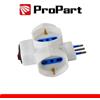 ProPart ADATTATORE MULTIPRESA 3 POSTI BIPASSO/SCHUKO SPINA 10A SALVASPAZIO BIANCA PROPAR