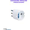 VULTECH Adattatore Spina Tripolare 16A PRESA SCHUKO P30 Ignifugo Schermato 1500W Vultech