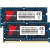 Kuesuny 8GB Kit (2X4GB) DDR3 1066MHz / 1067MHz Sodimm Ram PC3-8500 PC3-8500S