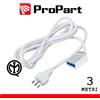 ProPart PROLUNGA CAVO ELETTRICO BIPASSO PRESA SPINA ITALIANA 3MT 10A BIANCA PROPART PEP1